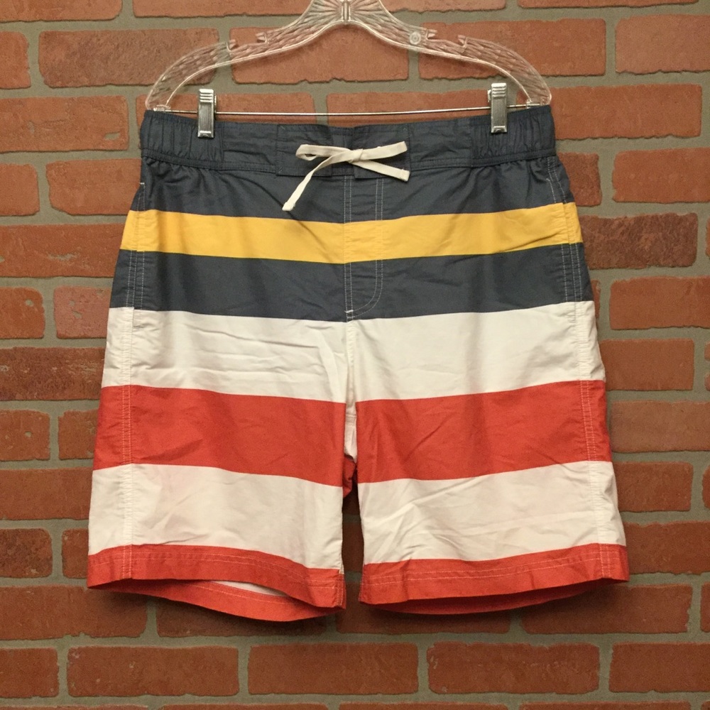 COPY - LL Bean Swim Trunks Shorts Striped Size large